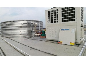 京东商城南昌FDC仓，员工宿舍创昇12吨配15匹空气能热水工程
